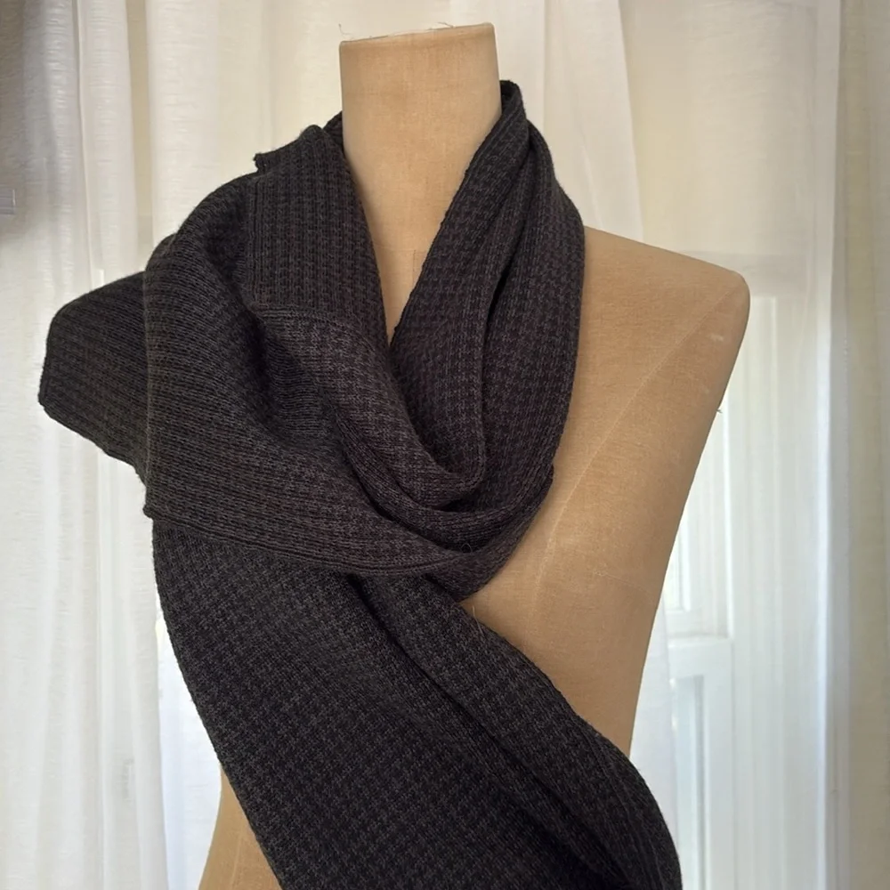 Alfani Black Brown Merino/Acrylic Blend 12 x 64